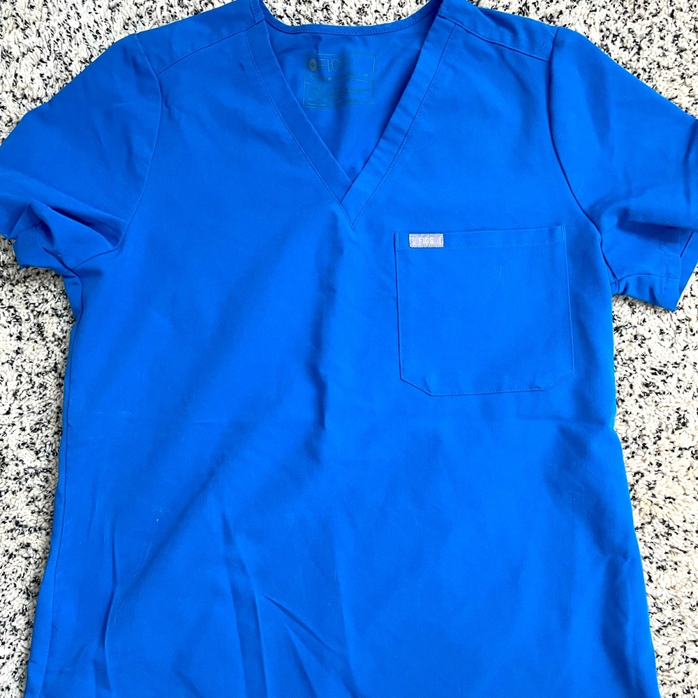 ROYAL BLUE CATARINA FIGS SCRUBS - SIZE M